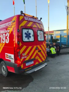 Motociclista fica ferida em acidente no Centro de Braço do Trombudo