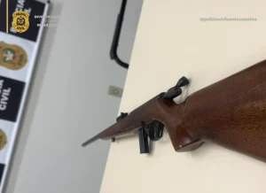 DPCAMI apreende arma de fogo em investigação de ameaça em Ituporanga