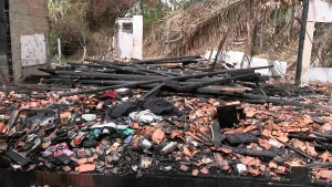 Ajuda após incêndio