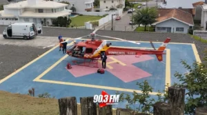 Homem sofre amputação de parte do braço após acidente com serra elétrica no Alto Vale