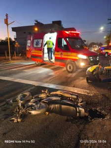 Motociclista fica ferido em acidente com caminhão em Agrolândia