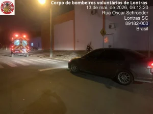 Ciclista fica ferida em colisão com carro em Lontras