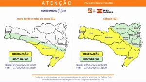 Entenda como deve acontecer a chuva pelo estado neste sábado (02)