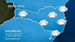 Durante o final de semana um novo sistema chega trazendo a chuva para o Alto Vale