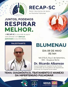 Blumenau ganha rede inédita de apoio a pacientes com hipertensão pulmonar