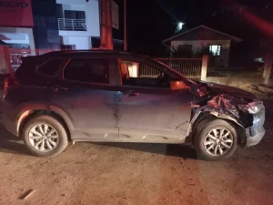 Motociclista fica ferido após colisão na SC-350, em Rio do Sul