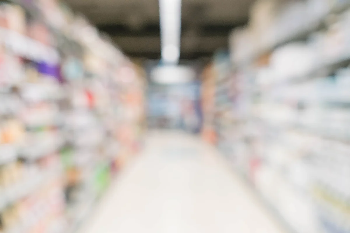 Abstract Blur Supermarket