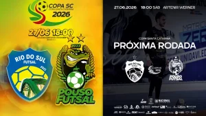 Clássico do Alto Vale agita a Copa SC de Futsal em Rio do Sul