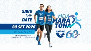 Prepare o tênis: vem aí a Meia Maratona Unidavi 2026