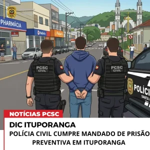 Homem procurado por ameaça contra mulher é preso em Ituporanga