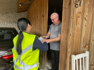 CASAN orienta moradores do Bairro Progresso sobre esgotamento sanitário