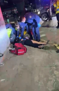 Motociclista e caroneira ficam feridos em colisão com carro, no bairro Canoas, em Rio do Sul