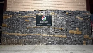“Paredão” de drogas: mais de 3,5 toneladas apreendidas