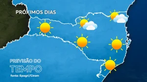 Semana começa com frio intenso e termina com possibilidade de 30 graus em parte do estado