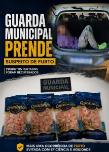 Homem é preso em flagrante após furtar R$ 300 em camarão de supermercado em Rio do Sul