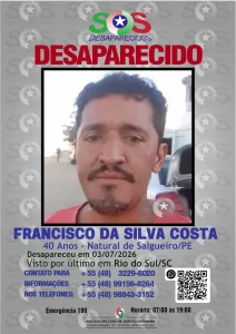 Após uma semana de buscas, família tem nova pista sobre paradeiro de Francisco