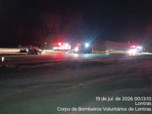 Capotamento na BR-470 mobiliza equipes de resgate em Lontras