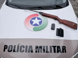 Homem é preso por violência doméstica e posse ilegal de arma de fogo