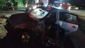 Homem é conduzido ao hospital em estado gravíssimo após acidente na SC-350, em Aurora