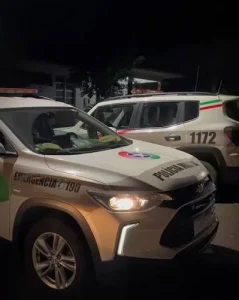 Homem tenta atear fogo em policial com gasolina e acaba preso no Oeste de SC