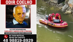 CBMSC realiza buscas por criança e homem desaparecido em Santo Amaro da Imperatriz