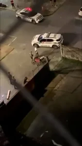 Policial atira contra pitbull durante ataque em abordagem em Itajaí