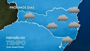 Nessa semana, o tempo fica bastante variável, com períodos de instabilidade intercalados por outros de melhora