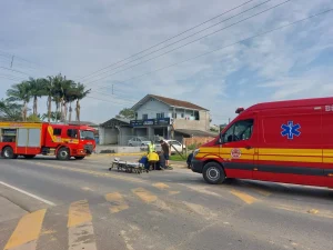 Queda de bicicleta deixa criança ferida em Taió