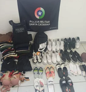 PM prende suspeitos e recupera produtos furtados de loja em Ibirama