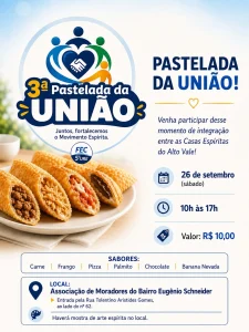 🥟 3ª Pastelada da União acontece no dia 26 de setembro!