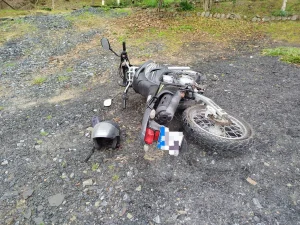 Colisão entre motocicletas deixa duas pessoas feridas na SC-350 em Ituporanga