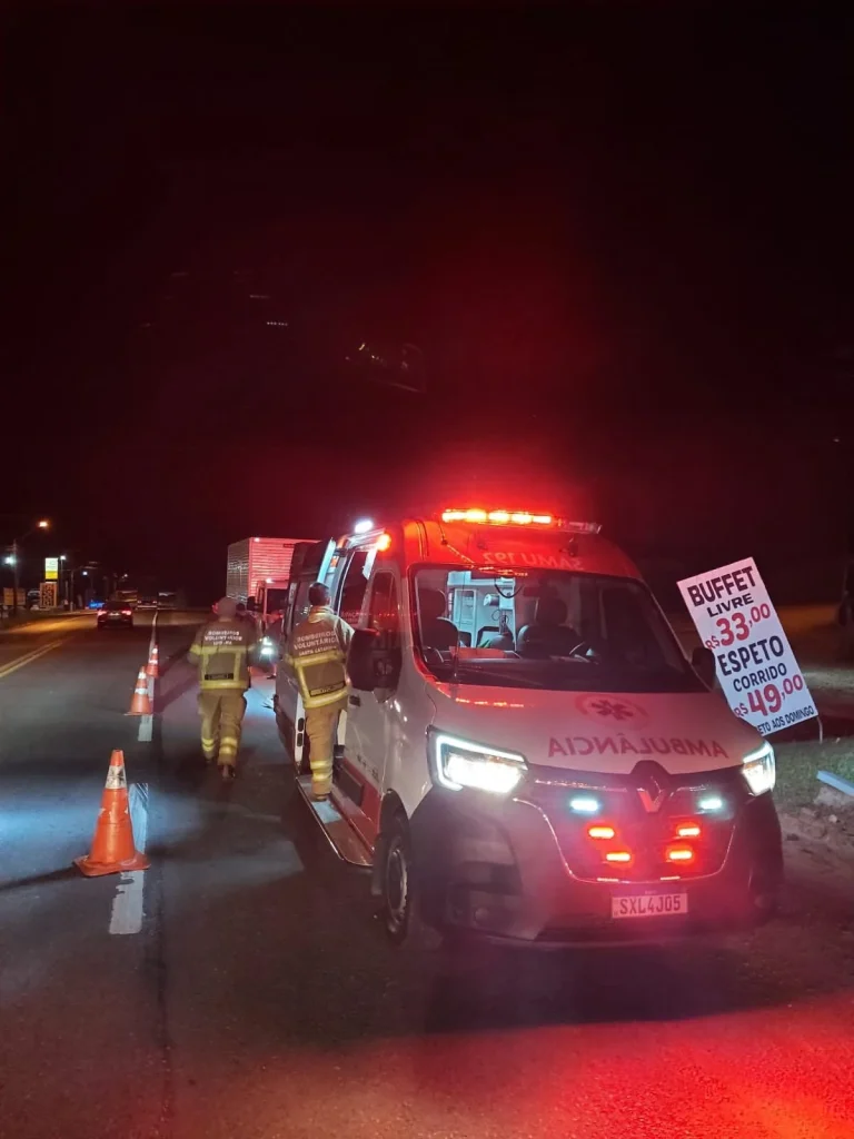 Motociclista é Encaminhado Em Estado Gravíssimo Após Colisão Com Caminhão Em Ibiramano Início Da