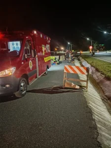 Motociclista fica ferido após bater contra objeto na BR-470, em Indaial
