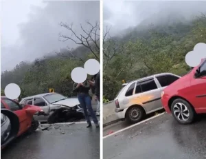 Colisão entre três veículos deixa adolescente ferida na BR-470 em Ibirama