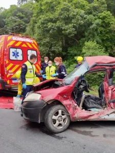 Idoso morre em acidente na BR-470, em Rio do Sul