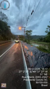 Motoristas que passarem pela SC-340, em Presidente Getúlio, devem trafegar com cautela