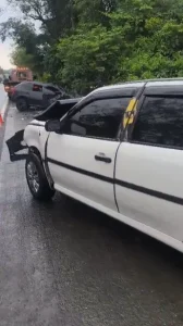 Colisão frontal deixa nove feridos na BR-470, em Indaial