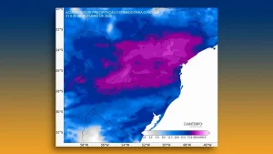 Nos próximos dias a chuva ocorre com frequência no estado, com totais mais altos do oeste ao norte