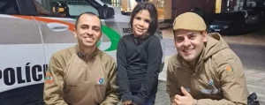 No Dia das Crianças, policiais militares salvam menina de 5 anos que estava engasgada em SC