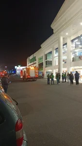 Princípio de incêndio em escritório de supermercado causa evacuação de lojas em Rio do Sul
